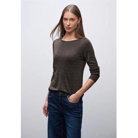 Street One Glitterend shirt met lange mouwen