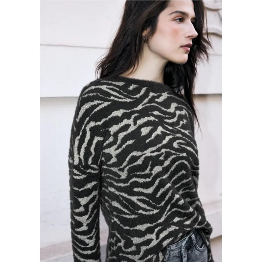 Street One Shirt met patroon - Grijs