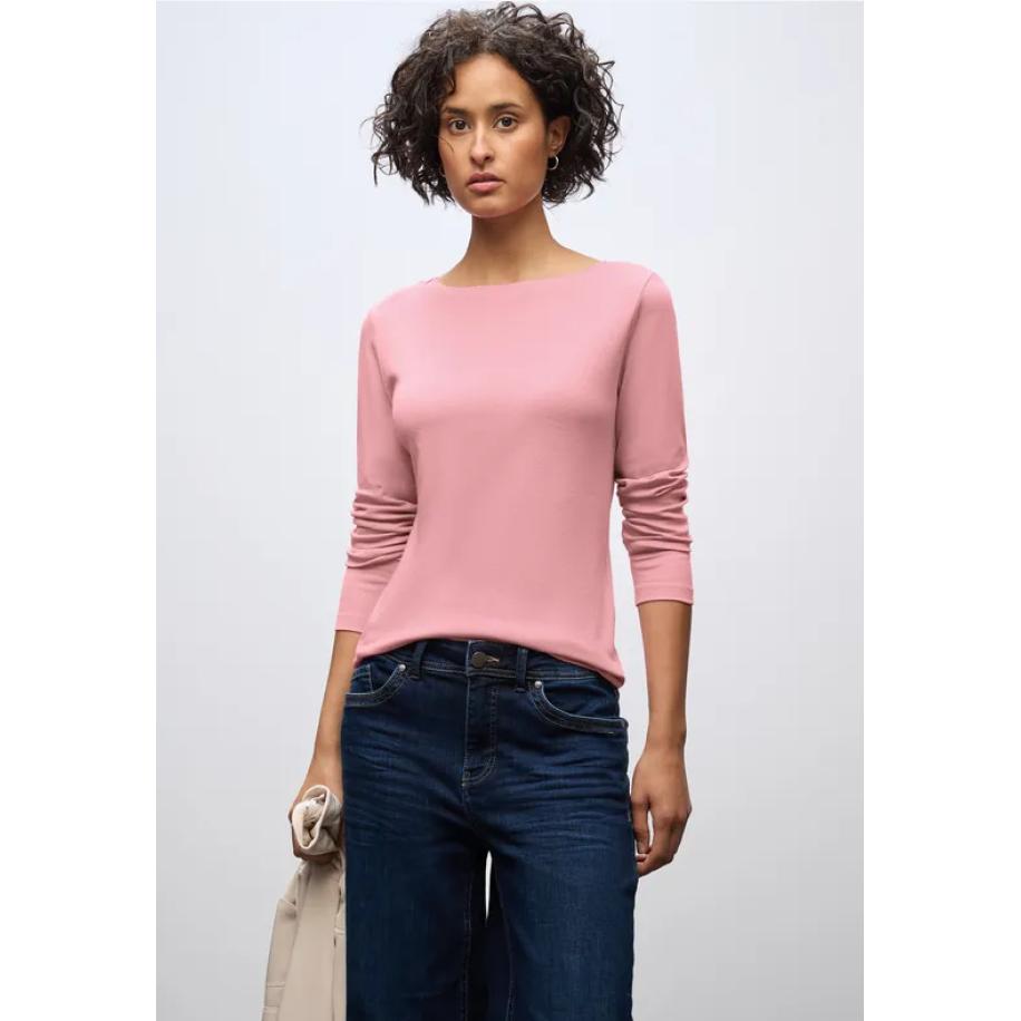 Street One Basic shirt met lange mouwen Roze
