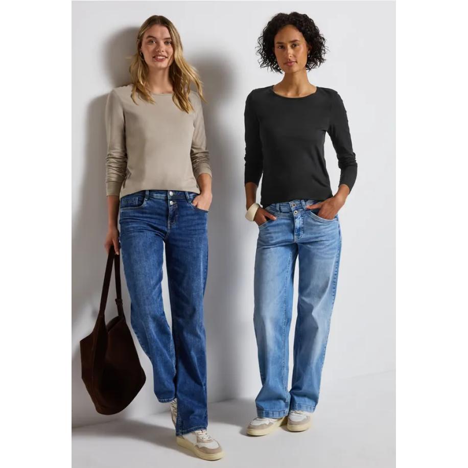 Street One 2-pack shirts met lange mouwen - Multicolor