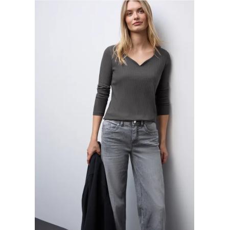 Street One Shirt met hartvormige halslijn