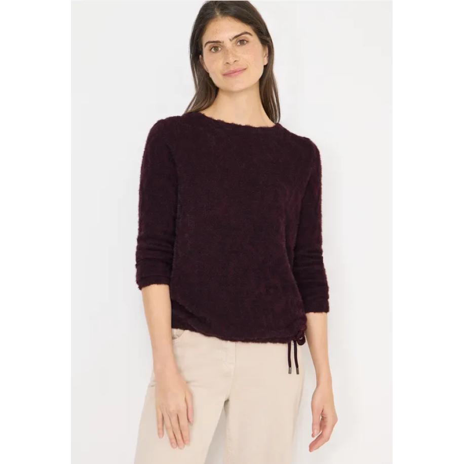 CECIL Shirt van verengaren jacquard Rood