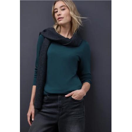 Street One Basic shirt met lange mouwen