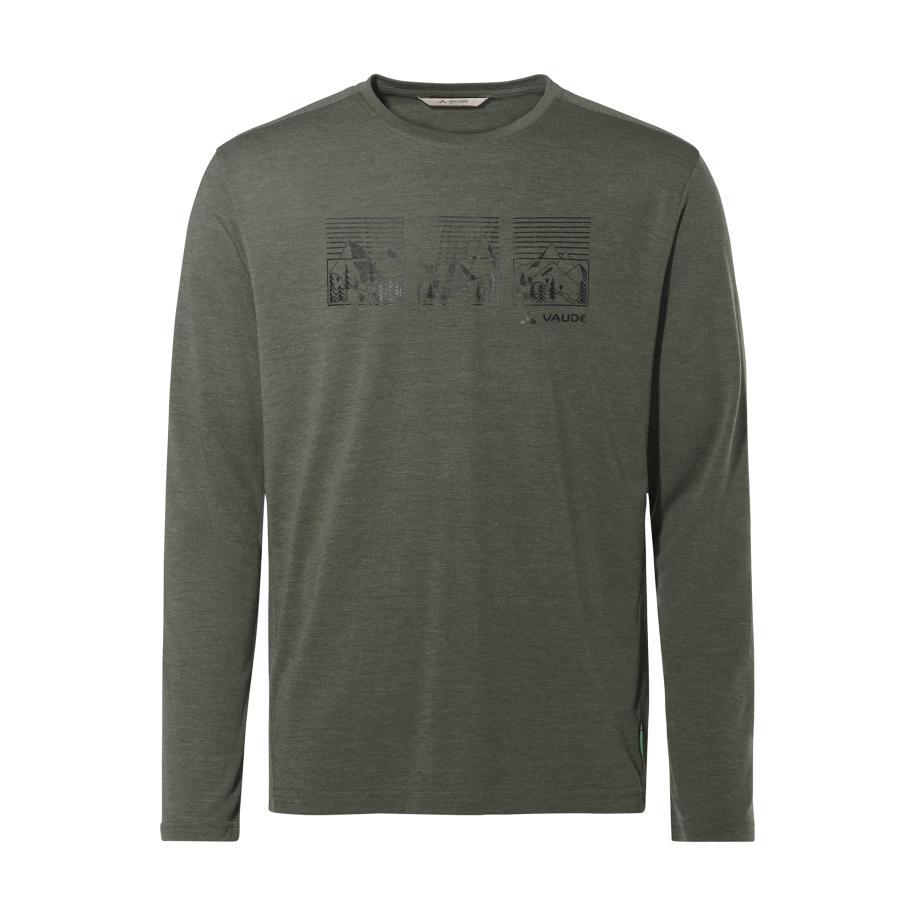 Vaude VAUDE Functioneel shirt Rosemoor II kaki / zwart -