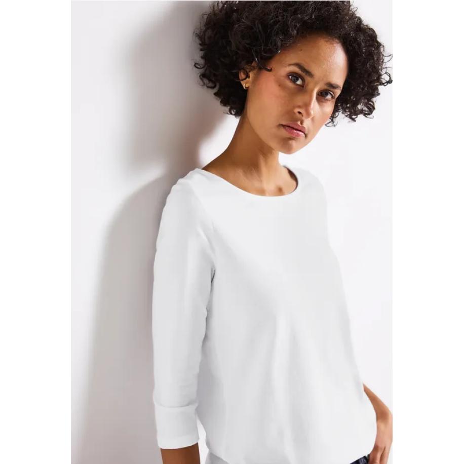 Street One Shirt met boothals Wit