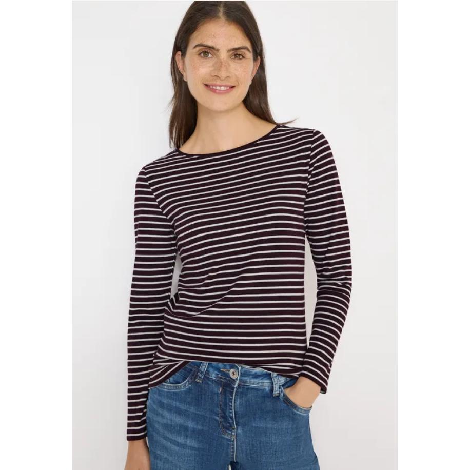 CECIL Gestreept shirt Rood