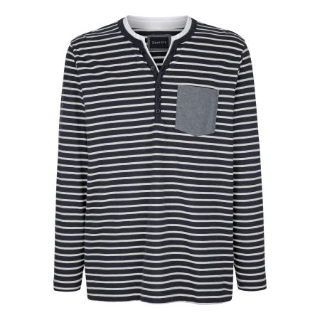 BABISTA Longsleeve donkerblauw, Gestreept