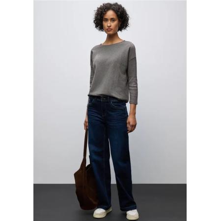 Street One Shirt met geribde structuur