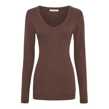 Seamless Basic Seamless Basic Shirt donkerbruin