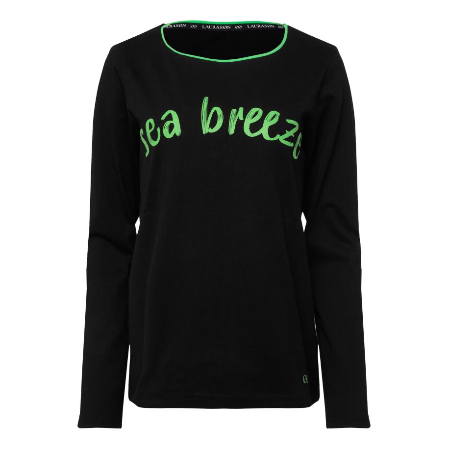 LAURASØN LAURASØN Shirt groen / zwart -