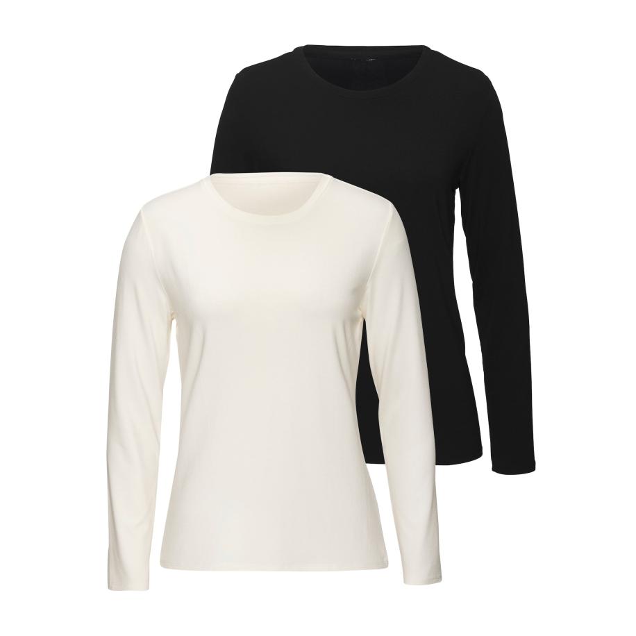 Lascana LASCANA Shirt ecru / zwart -