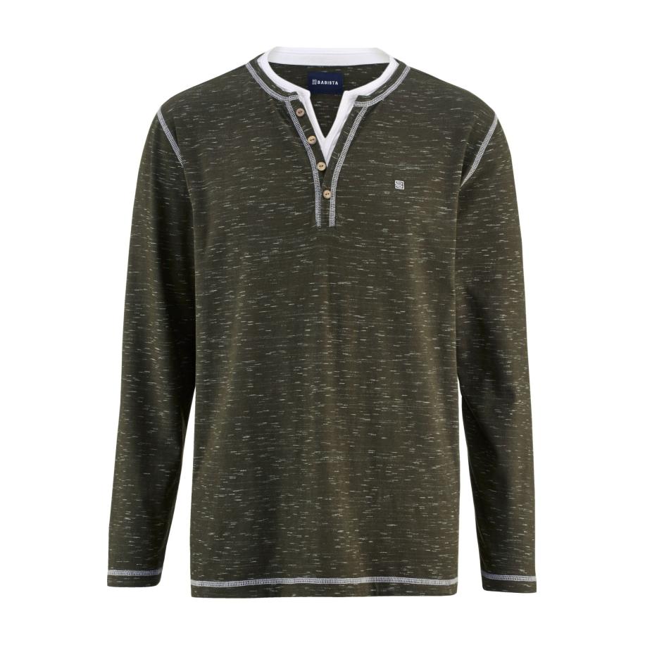 BABISTA Longsleeve olijf, Melange Groen