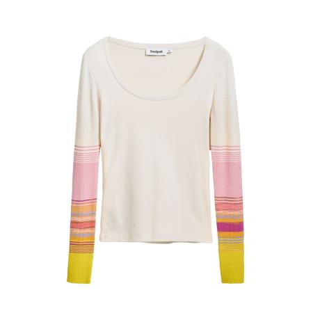 Desigual Desigual Shirt donkergeel / lavendel / rosa / wit