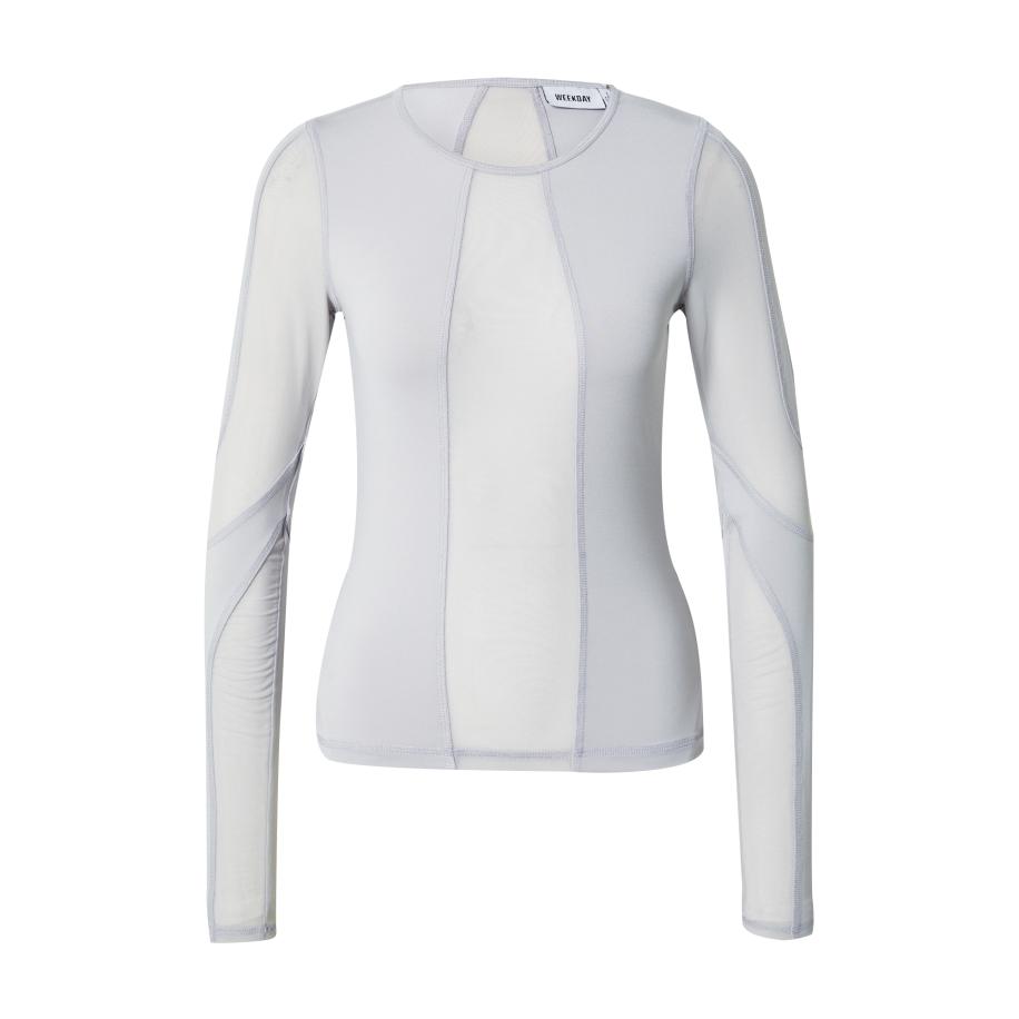 Weekday WEEKDAY Shirt Astrid lichtgrijs -