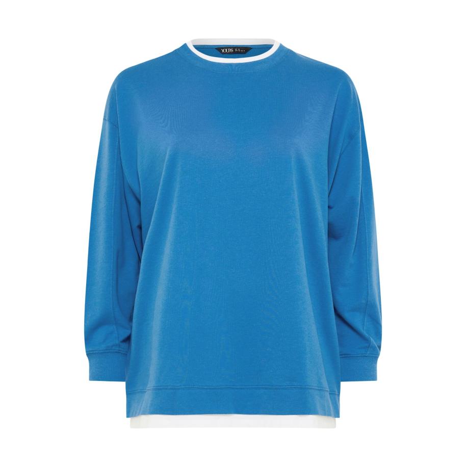 Yours Blauw 2In1 Sweatshirt Size 62-64 Blauw