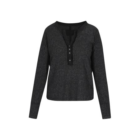 SANIKA SANIKA Shirt zwart gemêleerd