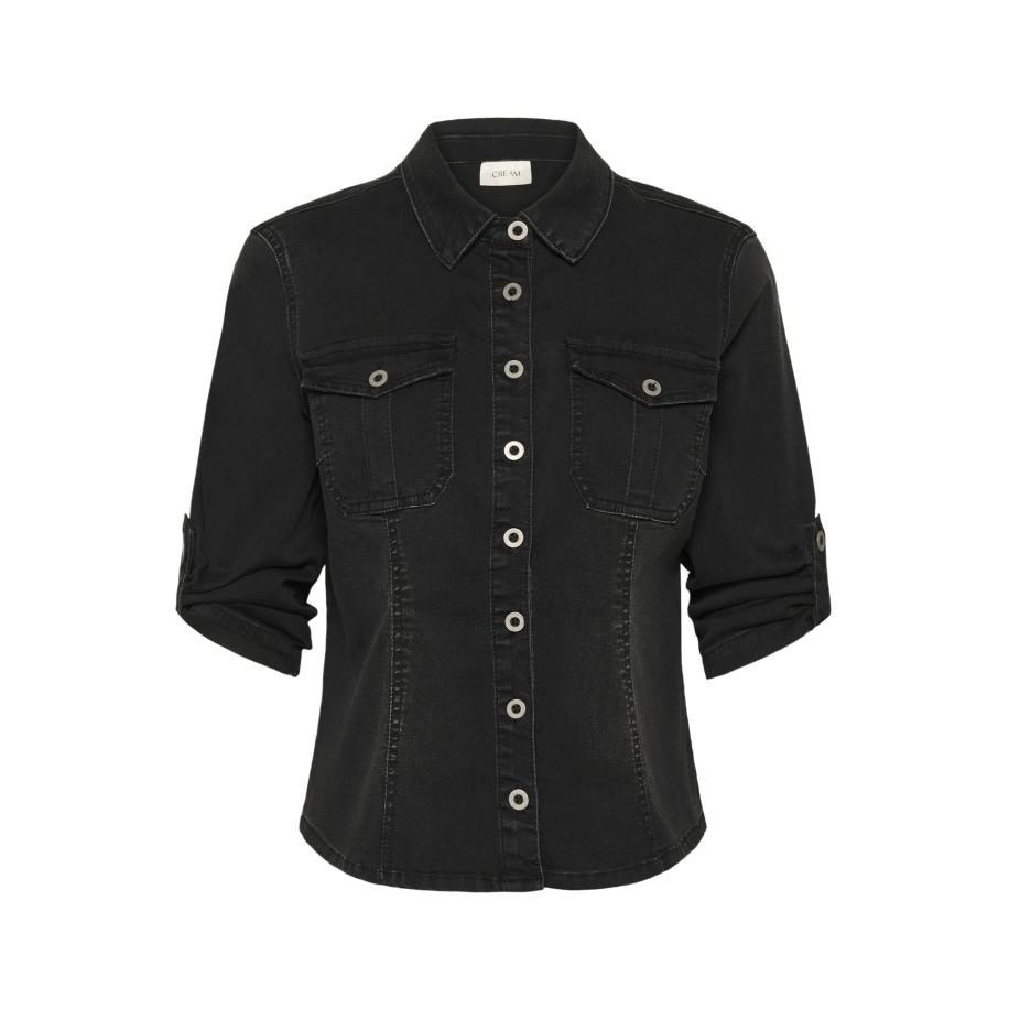 Cream Cream Shirt black denim -