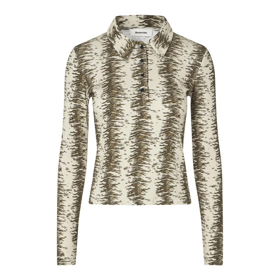 Modström modström Shirt ecru / lichtbruin / zwart -