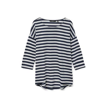 Vero Moda VERO MODA Shirt VMLuna Malena navy / wit
