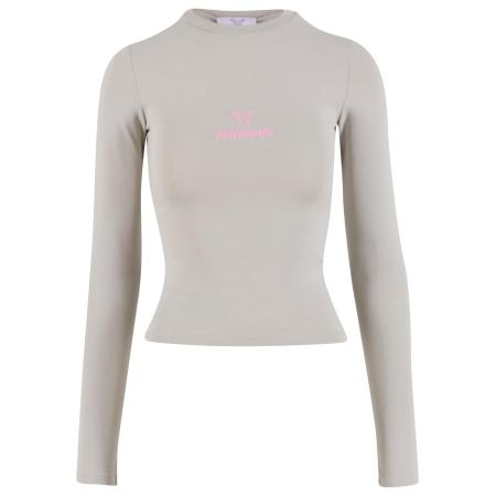 Felicious Shirt grijs / rosa