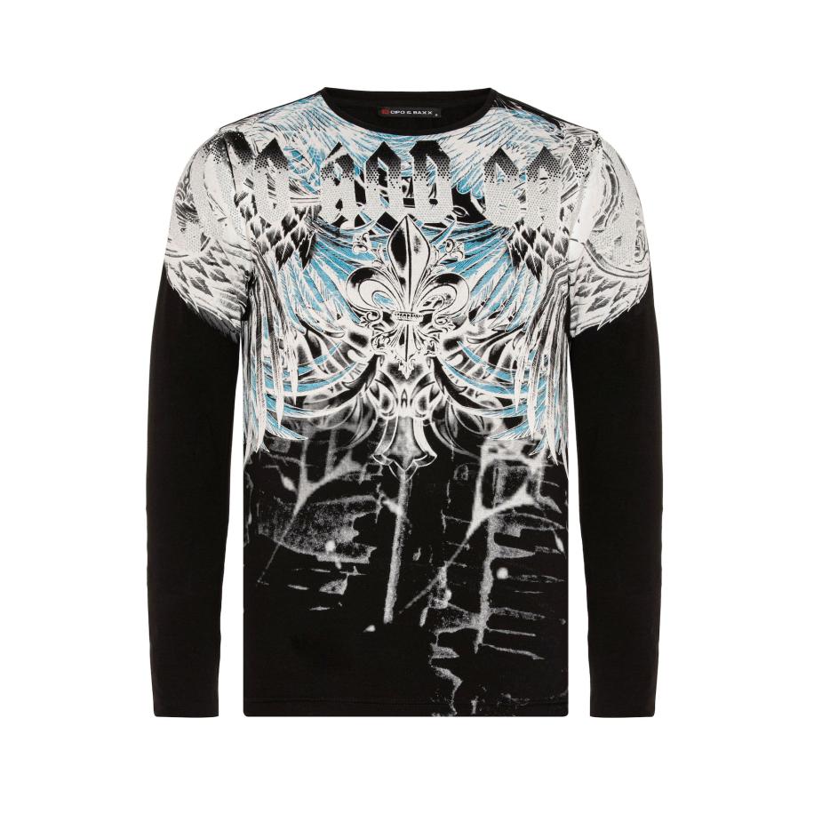 Cipo & Baxx CIPO & BAXX Shirt gemengde kleuren / zwart -