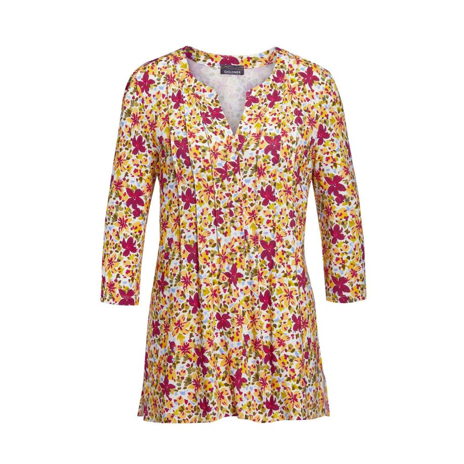 Goldner Goldner Shirt oranje / donkerroze -