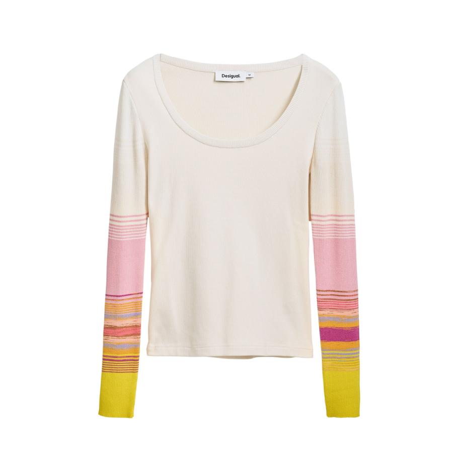 Desigual Desigual Shirt donkergeel / lavendel / rosa / wit -