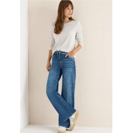 CECIL Glitterend shirt van jersey