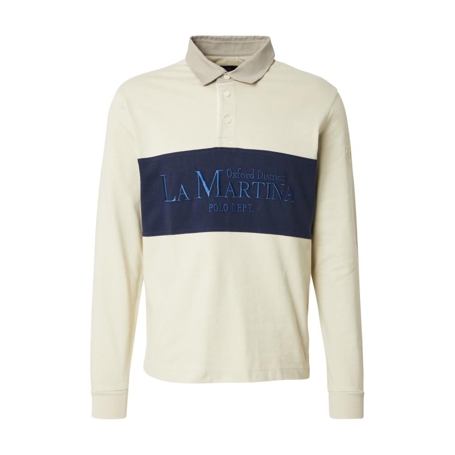 La Martina La Martina Shirt donkerblauw / grijs / wit -