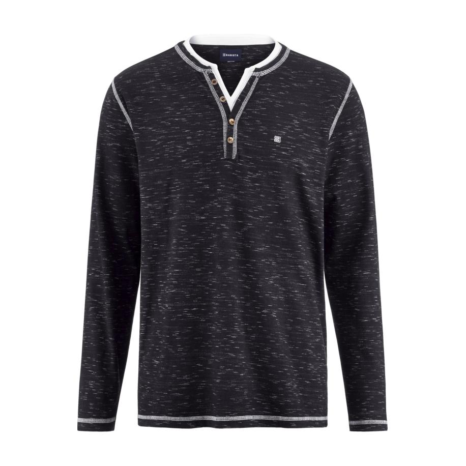 BABISTA Longsleeve zwart, Melange Zwart