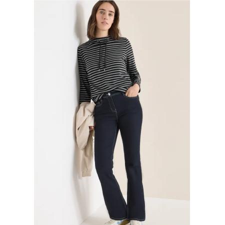 CECIL Gestreept funnelneck shirt