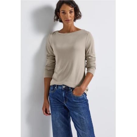 Street One Basic shirt met lange mouwen