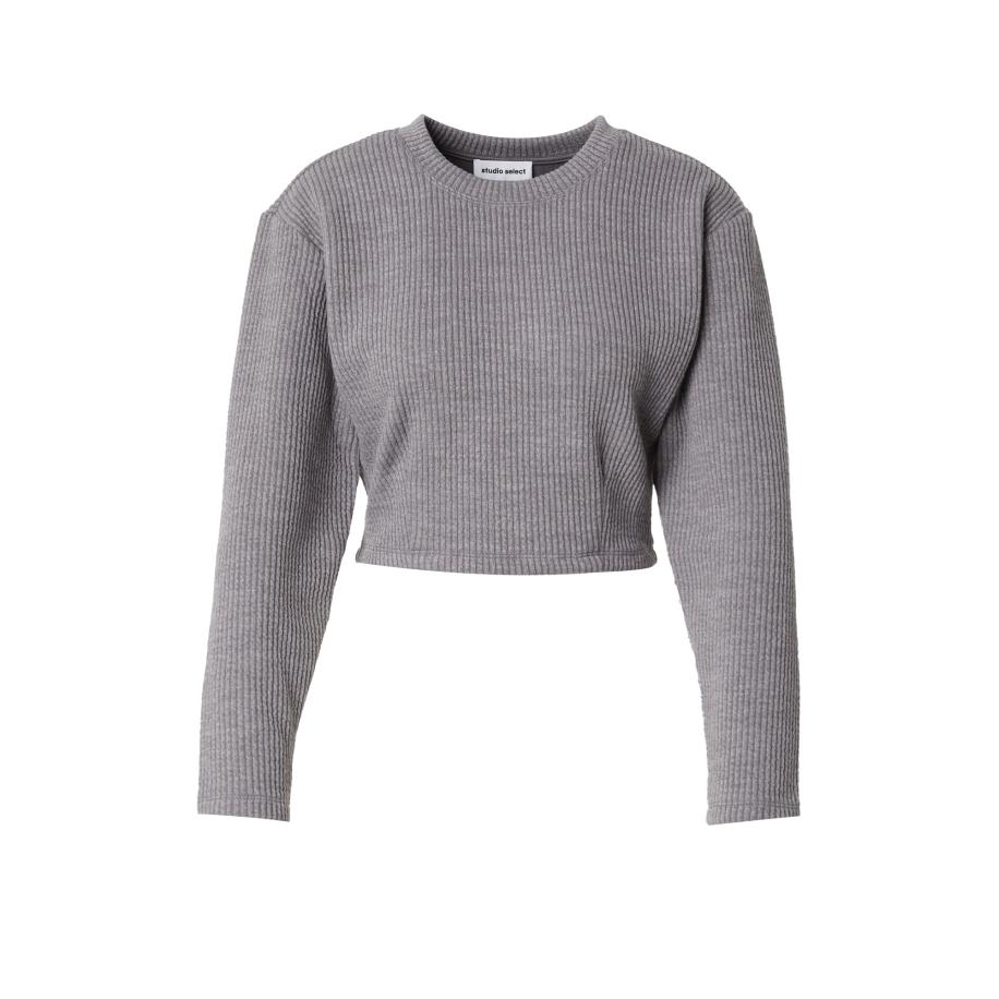 STUDIO SELECT STUDIO SELECT Shirt Dana grijs gemêleerd -