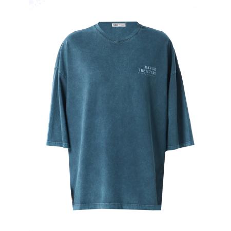 VAMOS CLO VAMOS CLO Shirt petrol / wit