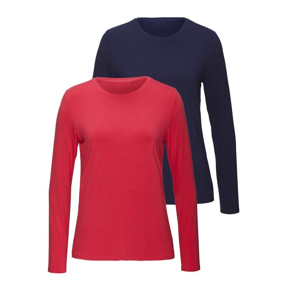 Lascana LASCANA Shirt blauw / rood -