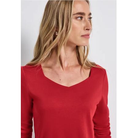 Street One Shirt met carrée halslijn