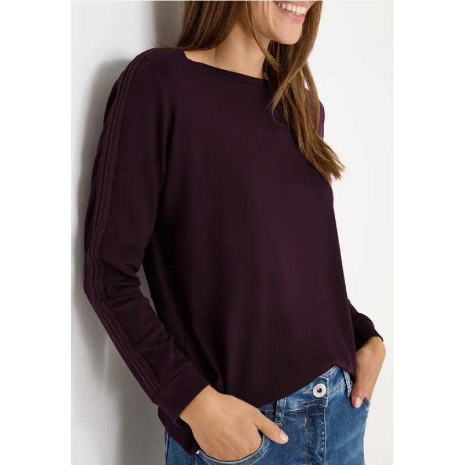 CECIL Shirt met gallonstrepen Rood