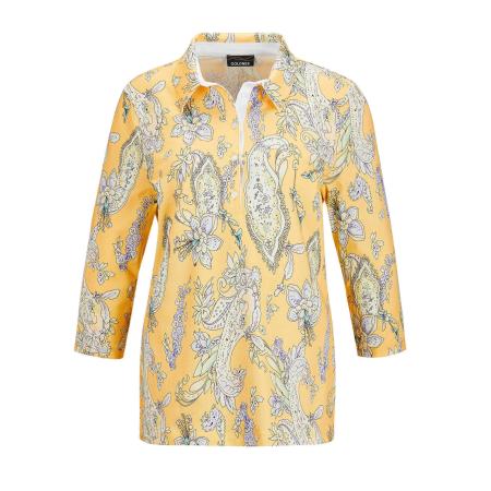 Goldner Goldner Shirt citroen / pasteelgeel / pastellila / wit