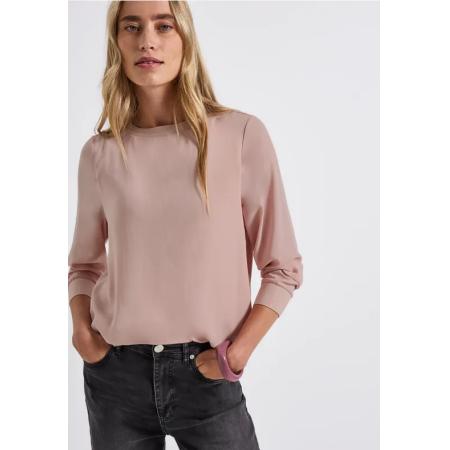 Street One Materiaalmix chiffon shirt