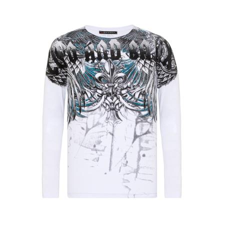 Cipo & Baxx CIPO & BAXX Shirt blauw / grijs / zwart / wit