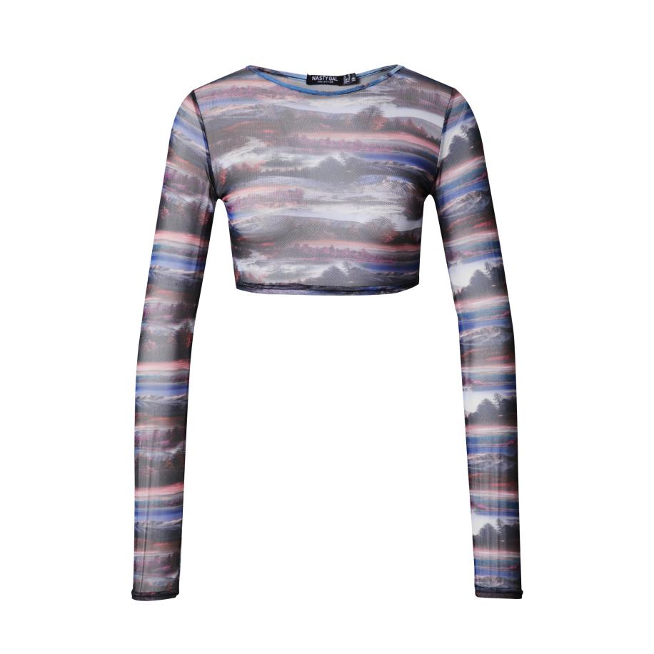 Nasty Gal Nasty Gal Shirt blauw / gemengde kleuren -