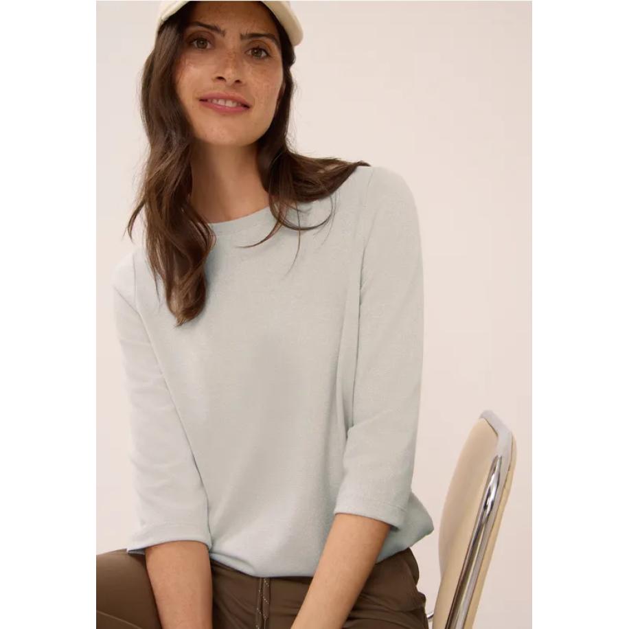 CECIL Shirt met glitterdetails Bruin