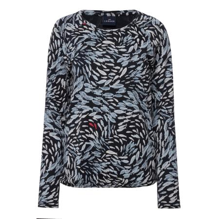 LAURASØN LAURASØN Shirt marine / pastelblauw / lichtblauw / rood