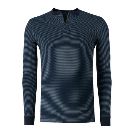 Marvelis Casual Longsleeve marine, Horizontale strepen