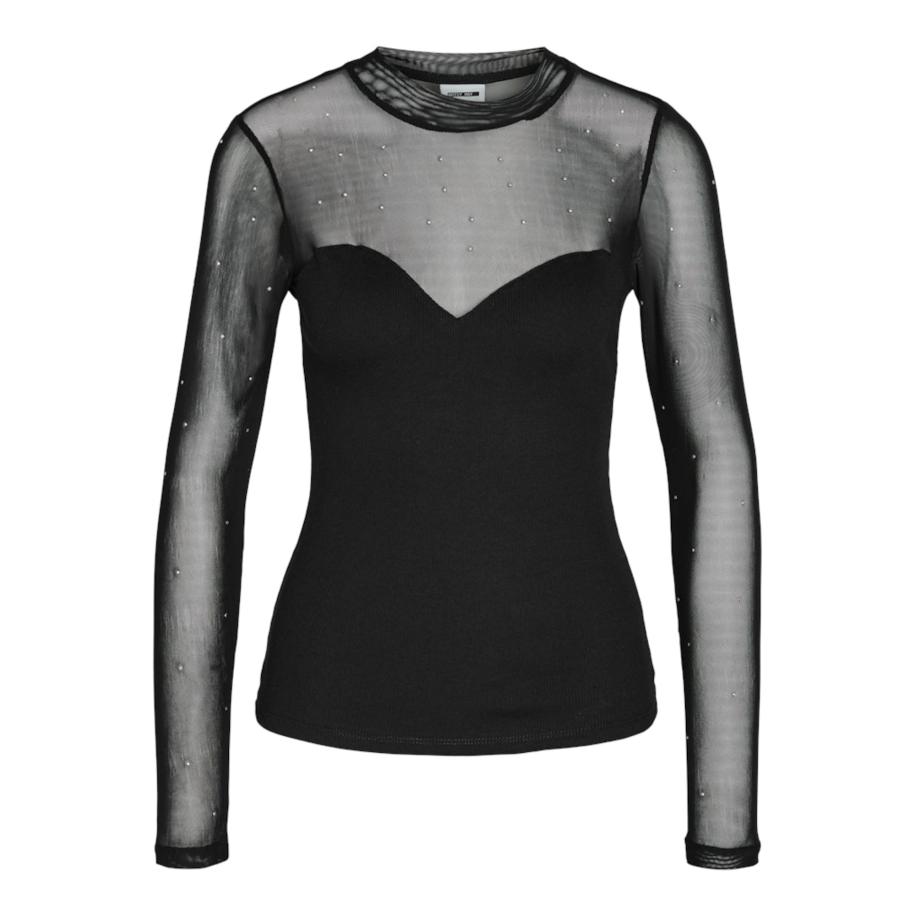Noisy may Noisy may Shirt NMMAYA zwart / zilver -