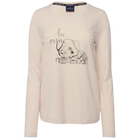 LAURASØN LAURASØN Shirt beige / zwart