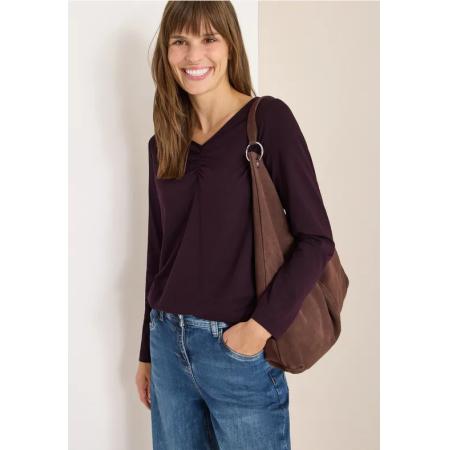 CECIL Basic shirt met rimpels