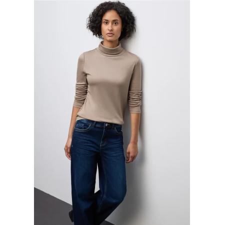 Street One Basic shirt met coltrui
