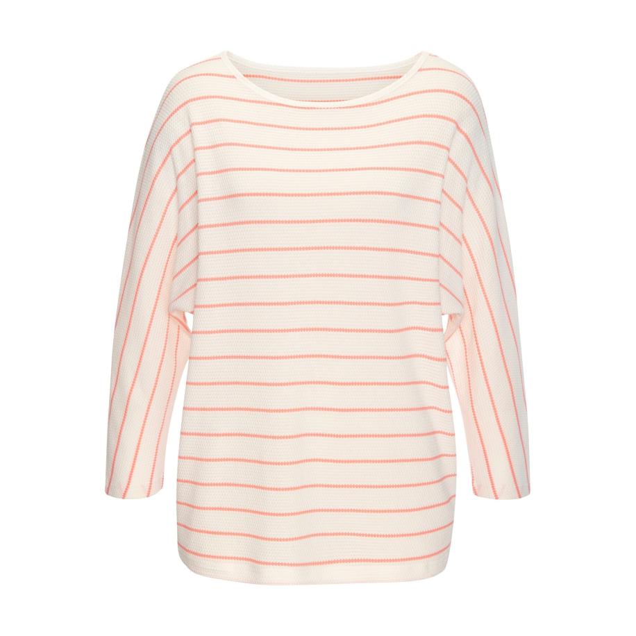 VIVANCE VIVANCE Shirt zalm roze / wolwit -