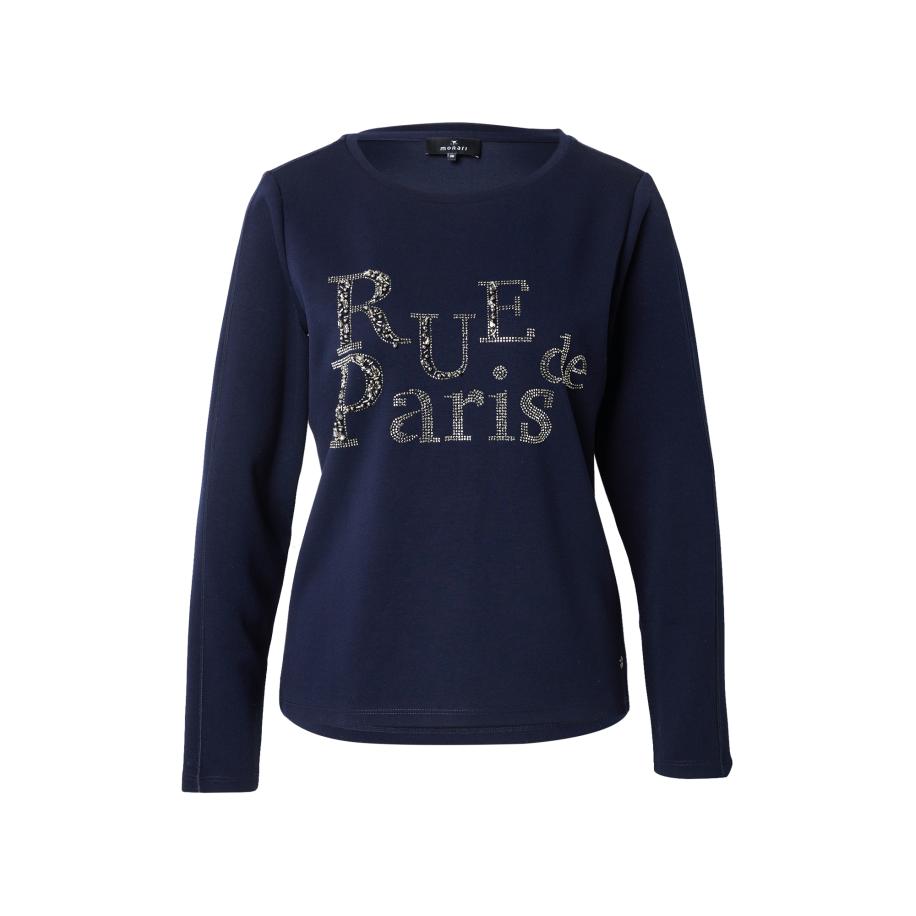 Monari monari Shirt navy / zwart / zilver -